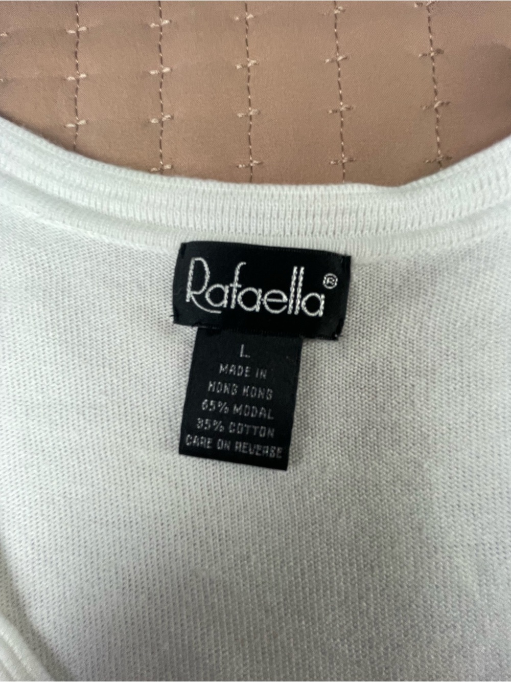 VTG Rafaella Knit Tank Top large - Picture 3 of 6